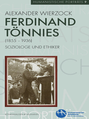 cover image of Ferdinand Tönnies, 1855–1936